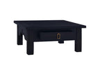 Table basse Café noir clair 68x68x30 Mobenze d'acajou massif GGYF55056