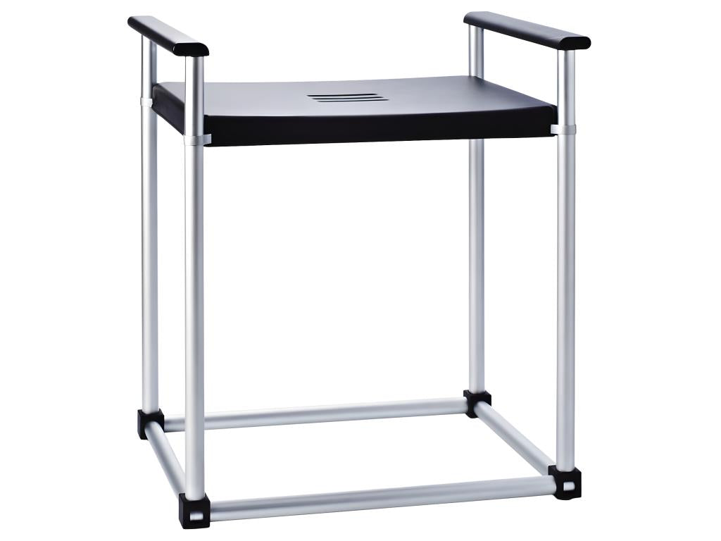 Tabouret de salle de bain Mobenze XXL Noir PU/aluminium QMBS35008