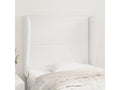 Tête de lit avec oreilles Blanc 83x23x118/128 cm Similicuir EART77563