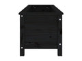 Lit surélevé de jardin noir 119.5x40x39 bois de pin massif RWCP80816