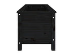Lit surélevé de jardin noir 119.5x40x39 bois de pin massif RWCP80816