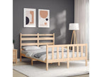 Cadre de lit avec tête de lit 140x200 cm bois massif FSNA29259