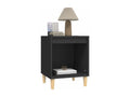 Mobenze - Tables de chevet 2 pcs Noir 40x35x50 cm BFYZ79784