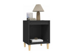 Mobenze - Tables de chevet 2 pcs Noir 40x35x50 cm BFYZ79784