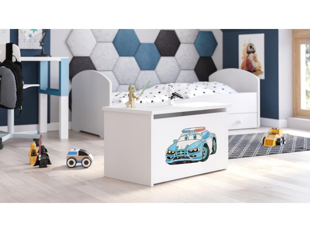 Coffre à jouets autocollant police 42x40x73 WKUN64674