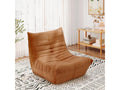 Fauteuil pouf dossier inclinable réglable Mobenze mousse haute densité 62cm profondeur d'assise 80x85x84cm Marron PJCR28854