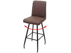 Tabouret de bar Boislis-H72 pivotant brun JXTM08889