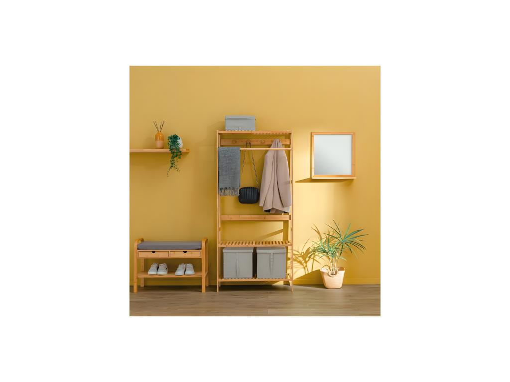 Portant à Vêtement Mobenze 170cm Naturel ZQCH71129