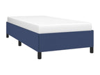 Cadre de lit sans matelas bleu 80x200 cm tissu QQKU33143