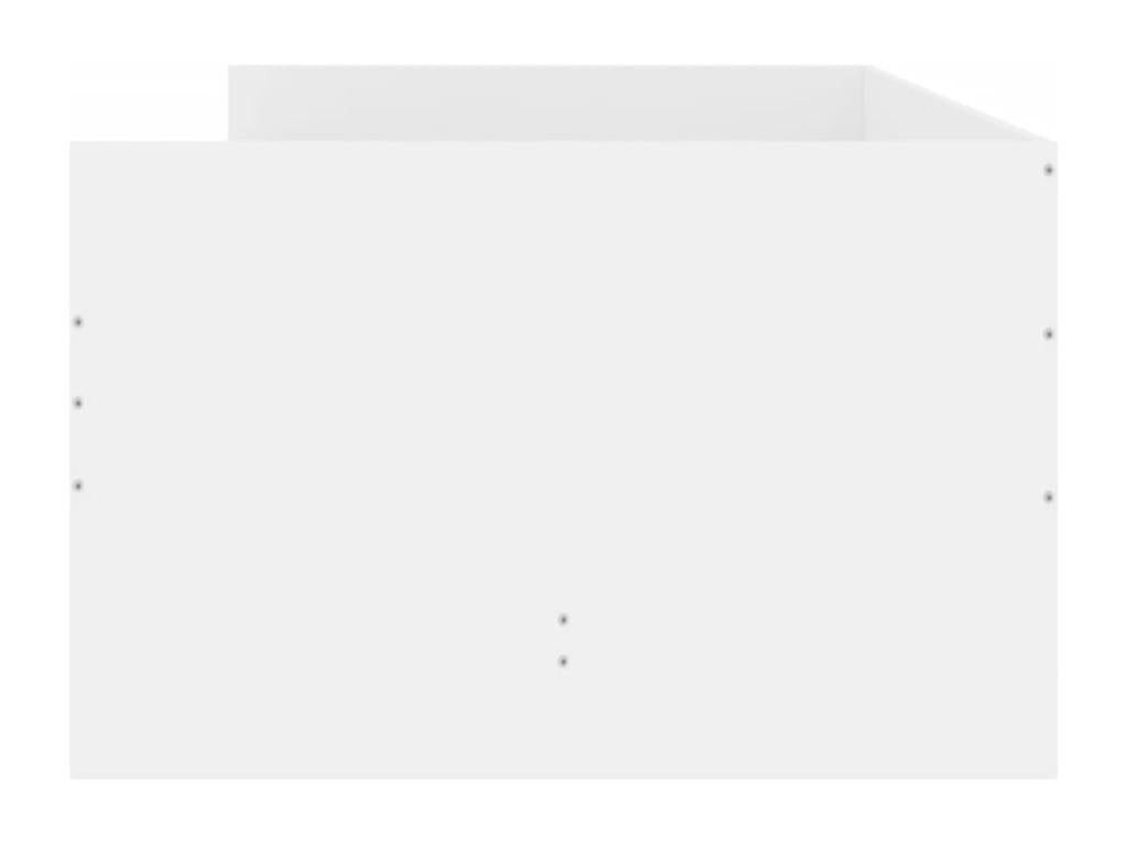 Cadre de lit avec tiroirs blanc 90x190 cm HAEZ80392