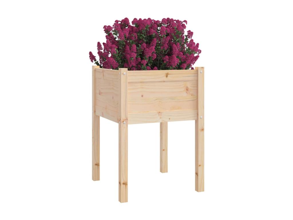 Jardinières d'extérieur 2 pièces 50x50x70 cm Bois de pin massif EJFH77253