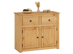 Buffet Mobenze commode en Mobenze style maison de campagne avec 2 portes et 2 tiroirs en pin massif finition teinté NQJV13120