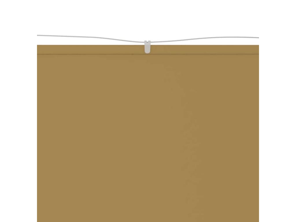 Auvent vertical Beige 60x600 cm Tissu Luxameub CSSV95552