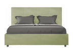 Lit coffre double capitonné 160x200 microfibre thé vert Mobenze VXCI25916
