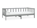 Lit avec matelas 90x200 Gris Mobenze de pin massif 16 MKSV30581