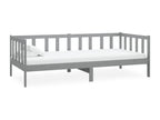 Lit avec matelas 90x200 Gris Mobenze de pin massif 16 MKSV30581