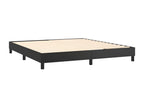 Sommier à Luxameub de lit avec matelas Noir 180x200 Similicuir MWEX68673