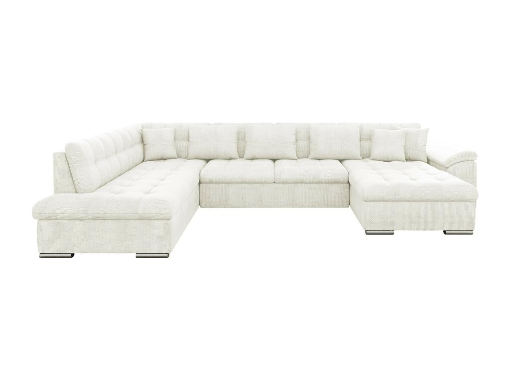 Canapé d'angle Boislis 128 Brun clair Fonction de couchage 348x205x76cm RPOL75428