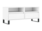 Meuble TV blanc 100x34,5x44,5 cm bois d'ingénierie VJHV54010