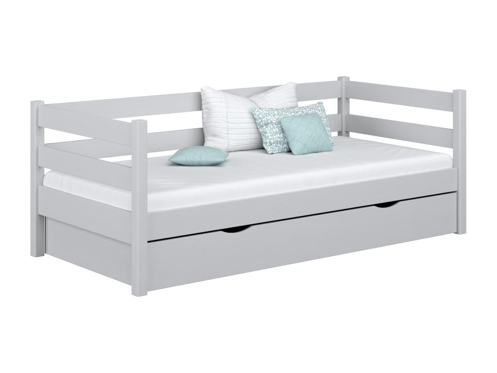 Lit banquette en Mobenze - avec tiroir N01 Gris 80x190 WAAN88379