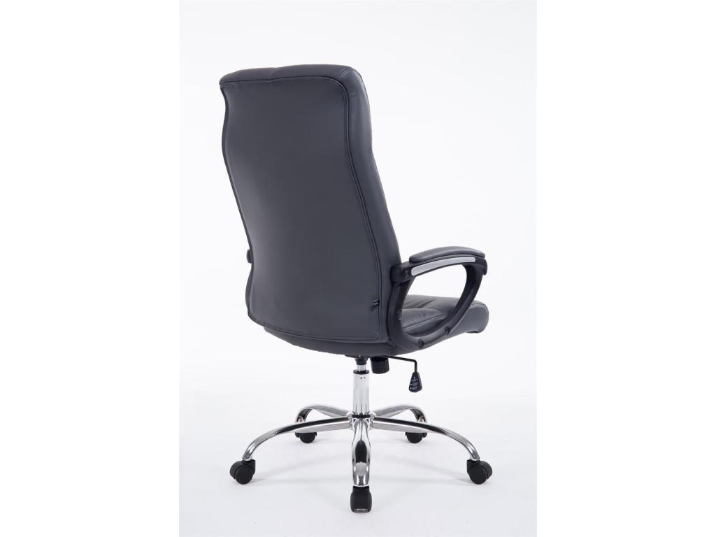 Fauteuil chaise de bureau PVC grise 63x71x126 cm BUR10049 HNVN46130