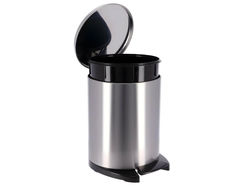 Poubelle à péMobenze 6L en métal Mobenze avec couvercle frein de goulotte BNAT44719