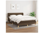 Sommier à Boislis de lit avec matelas Marron foncé 140x190 SVJM87775