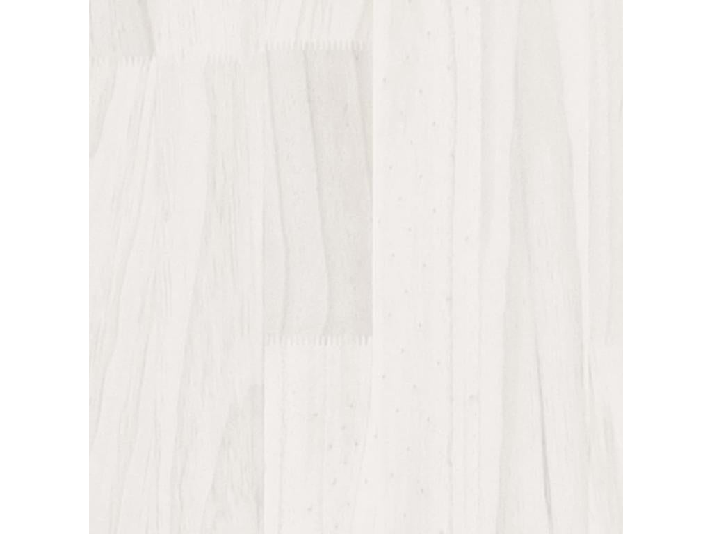 Cadre de lit Blanc Bois de pin massif 100x200 cm LTQQ08893