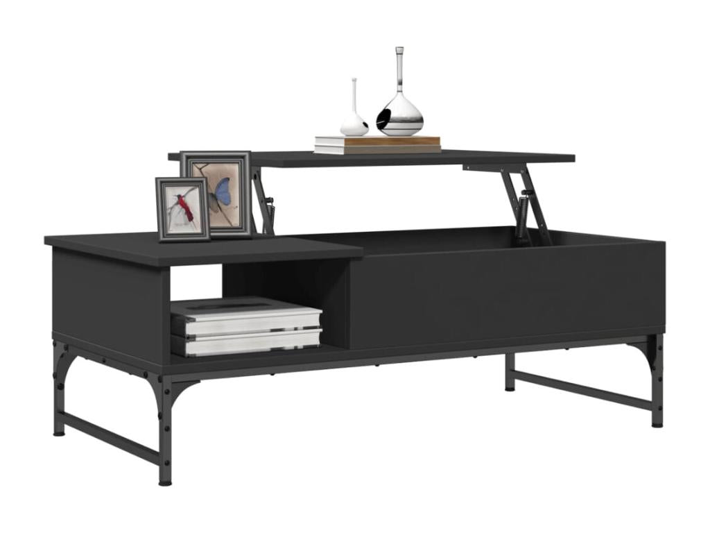 Table basse noir 100x50x35 Mobenze d'ingénierie et métal TPXW37427
