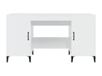 Bureau table poste de bois blanc 140x50x75 cm 02 0023541 IJKS88041