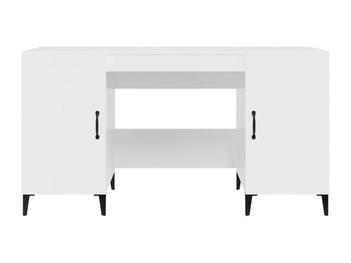 Bureau table poste de bois blanc 140x50x75 cm 02 0023541 IJKS88041