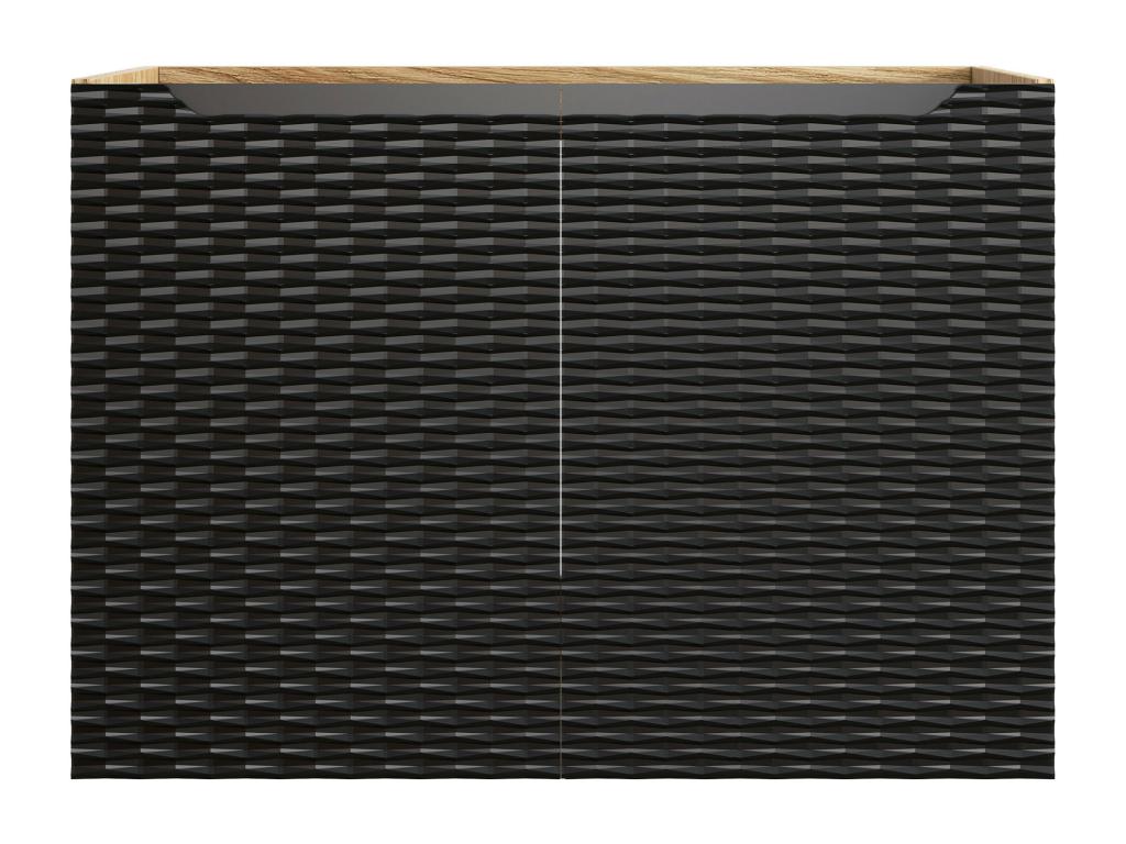 Armoire Sous Lavabos Boislis CUW80 2D 80x46x57 Noir GXEH76877