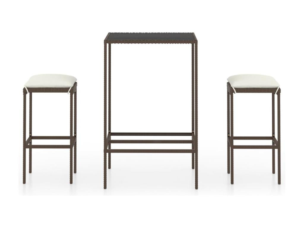 Meuble de bar en résine marron 38x38x76 cm 02 0014499 QGHV28197