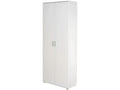 Armoire Blanc avec 5 étagères et 2 Portes Dim L70 x P34 x H189 cm IHJB25559