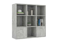 Bibliothèque Gris béton 98x30x98 2 KNHH87665