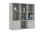 Bibliothèque Gris béton 98x30x98 2 KNHH87665