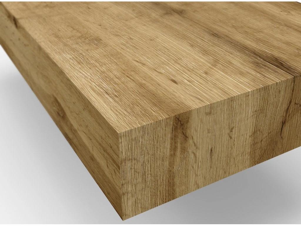 Ensemble meuble de salle de bain chêne clair double vasque et miroirs à LED Kyo L 165cm VULC67645