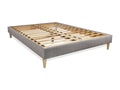 Ensemble matelas Mobenze 200x200cm 2 faces à MÉMOIRE DE FORME LATEX 3zones de Mobenze sommier Mobenze gris JICD10460