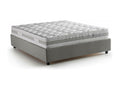 Lit double Boislis Lit coffre avec revêtement en tissu Made in Italy Ouverture frontale avec matelas 160x200 cm inclus Gris LKXS36925