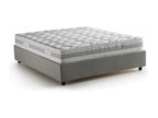 Lit double Boislis Lit coffre avec revêtement en tissu Made in Italy Ouverture frontale avec matelas 160x200 cm inclus Gris LKXS36925