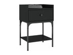 Tables de chevet 2 pièces noir 40,5x31x60 cm Mobenze d'ingénierie XULC42278