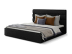 Lit design tissu noir Mobenze - 4 tailles-160x200 VWQX21309