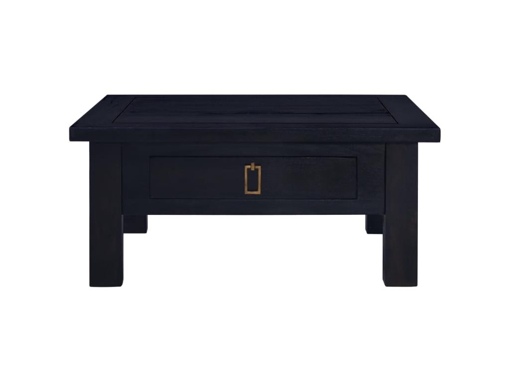 Table basse Café noir clair 68x68x30 Mobenze d'acajou massif GGYF55056