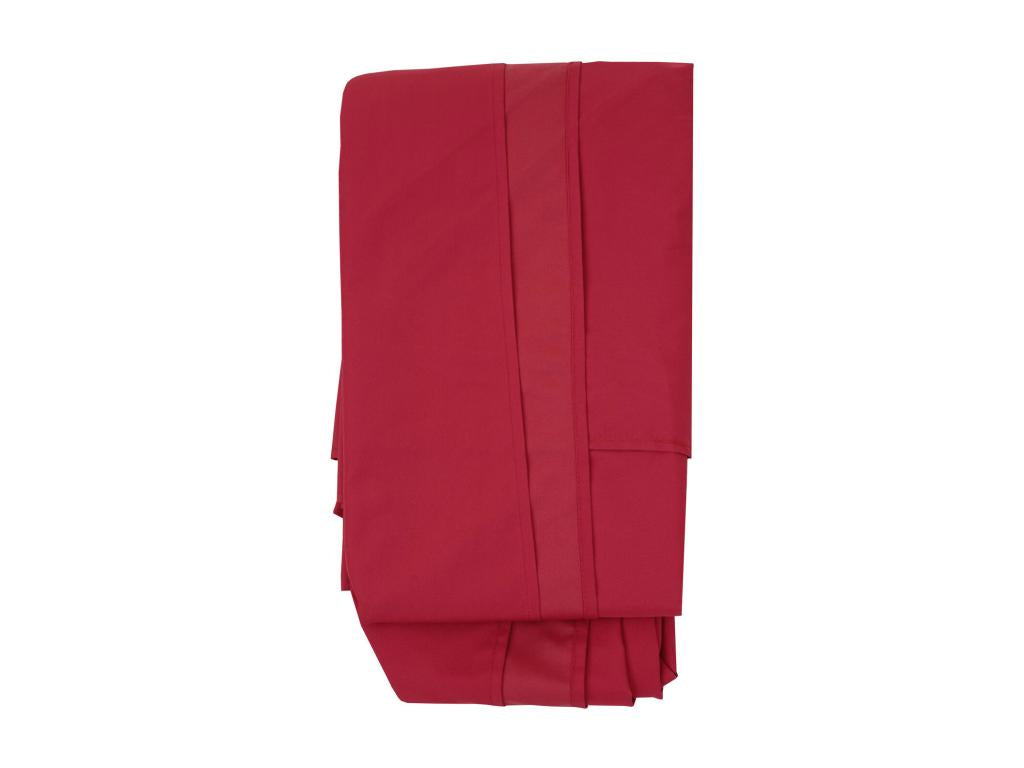 Toile pour parasol de luxe Boislis-A96 avec rabat toile de remplacement 3,5x3,5m 4,95m 4kg - bordeaux ZAGP20691