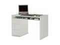 Bureau blanc moderne 3 tiroirs style moderne 110x60 cm Mobenze PTPC11461