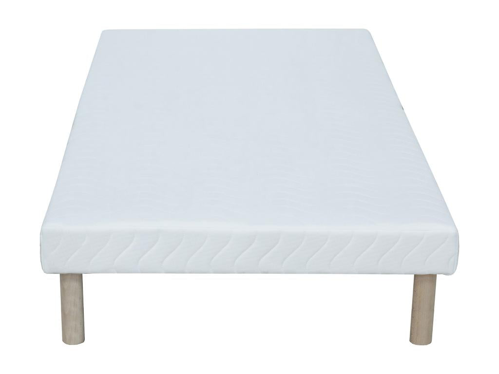 Sommier déco tapissier 90x190 cm 9 Mobenze - Blanc - Mobenze II de Mobenze AMKE78194