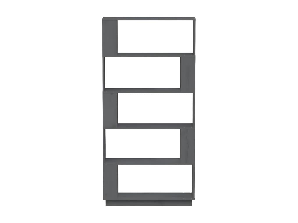 Bibliothèque/Séparateur de pièce Gris 80x25x163.5 cm Pin solide RVCS66206