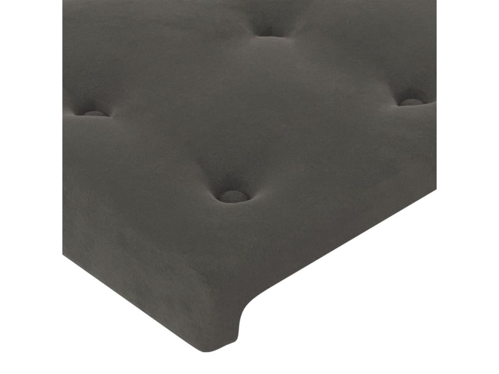 Tête de lit avec oreilles Gris foncé 163x16x78/88 cm Mobenze YWSN02780