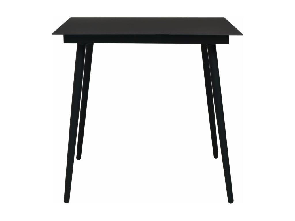 Mobilier à dîner d'extérieur noir 56x53.5x85.5 cm 02 0014656 RAHF01793