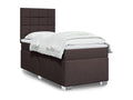 Sommier à Mobenze de lit avec matelas Marron foncé 80x200 cm NRXH40425